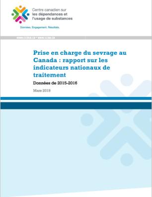 Prise en charge du sevrage au Canada : rapport sur les indicateurs nationaux de traitement (Données de 2015-2016)
