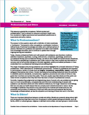 Professionalism and Ethics (The Essentials of … Series)