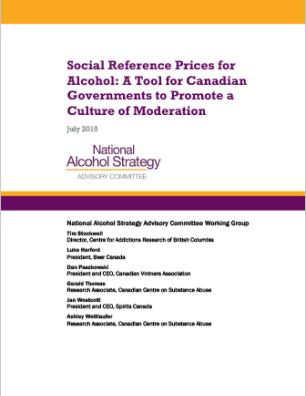 Social Reference Prices for Alcohol: A Tool for Canadian Governments to Promote a Culture of Moderation