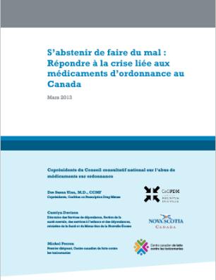 S’abstenir de faire du mal : Répondre à la crise liée aux médicaments d’ordonnance au Canada