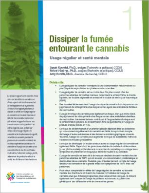 Dissiper la fumée entourant le cannabis : Usage régulier et santé mentale