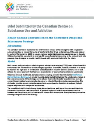 Health Canada Consultation on the Controlled Drugs and Substances Strategy