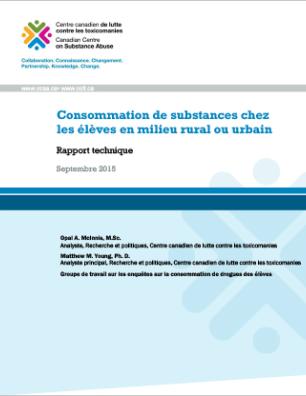 Consommation de substances chez les élèves en milieu rural ou urbain (Rapport technique)