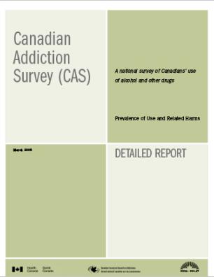 Canadian Addiction Survey (CAS): A National Survey of Canadians' Use of Alcohol and Other Drugs: Prevalence of Use and Related Harms: Detailed Report