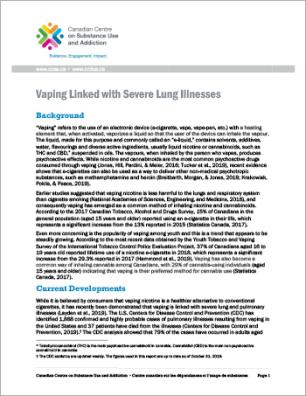 Vaping Linked with Severe Lung Illnesses