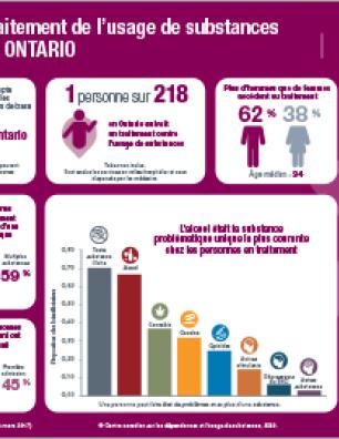 Traitement de l’usage de substances en Ontario en 2016–2017  [infographie]