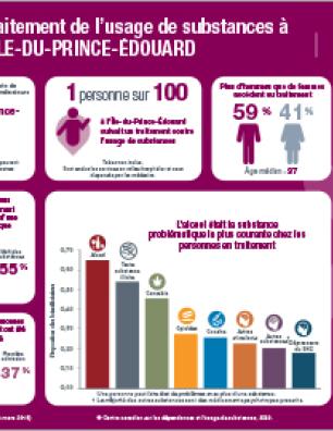Traitement de l’usage de substances à l’Île-du-Prince-Édouard en 2017–2018 [infographie]