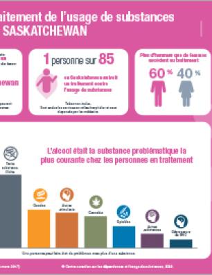 Traitement de l’usage de substances en Saskatchewan en 2016-2017 [infographie]