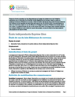 École indépendante Bayview Glen : étude de cas du labo Bâtisseurs de cerveaux