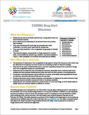 Nitazenes (CCENDU Drug Alert)