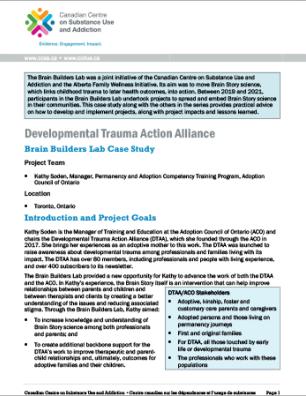 Developmental Trauma Action Alliance: Brain Builders Lab Case Study