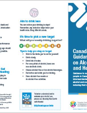Canada’s Guidance on Alcohol and Health, Public Summary: Drinking Less Is Better (Brochure)