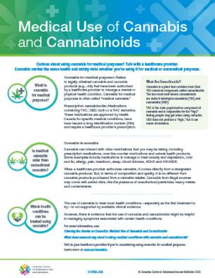 Medical Use of Cannabis and Cannabinoids