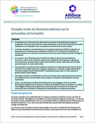 Compte rendu du Sommet national sur la prévention et la famille