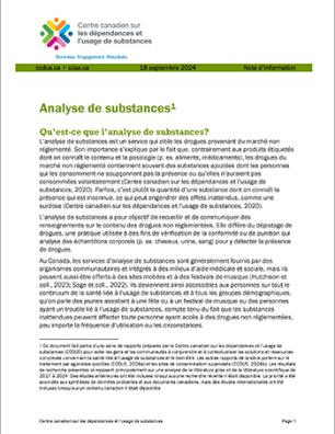 Analyse de substances