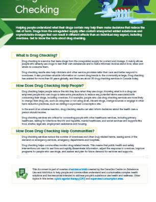 Drug Checking Poster