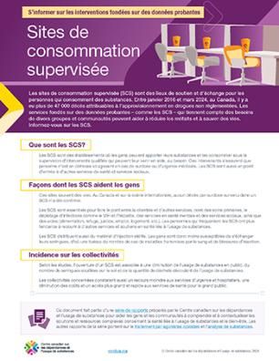 Affiche sur les sites de consommation supervisée