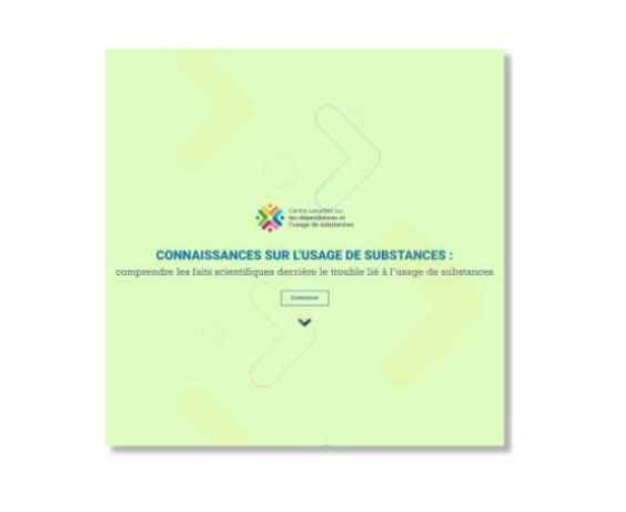 Connaissances sur l'usage de substances