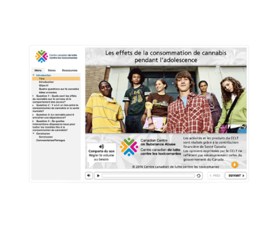 Les effets de la consommation de cannabis pendant l'adolescence 