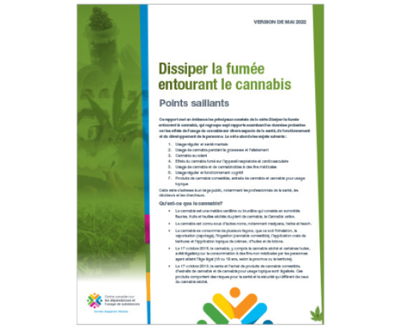 Dissiper la fumée entourant le cannabis : points saillants