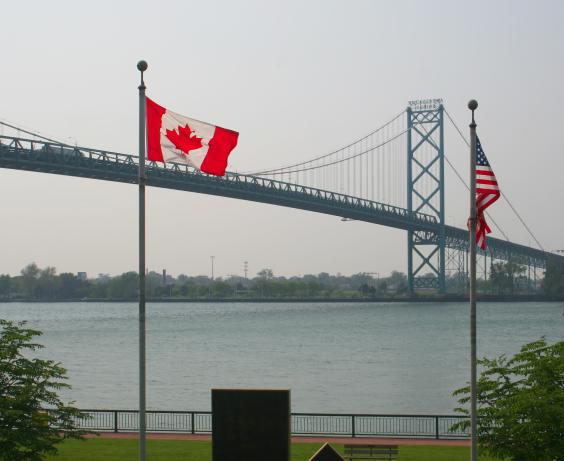 Canada and U.S.A. border.